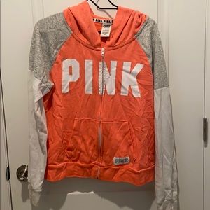 Colorful VS Pink Full Zip Hoodie
